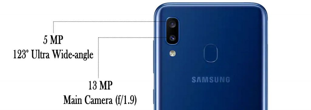 samsung galaxy a20 dimensions