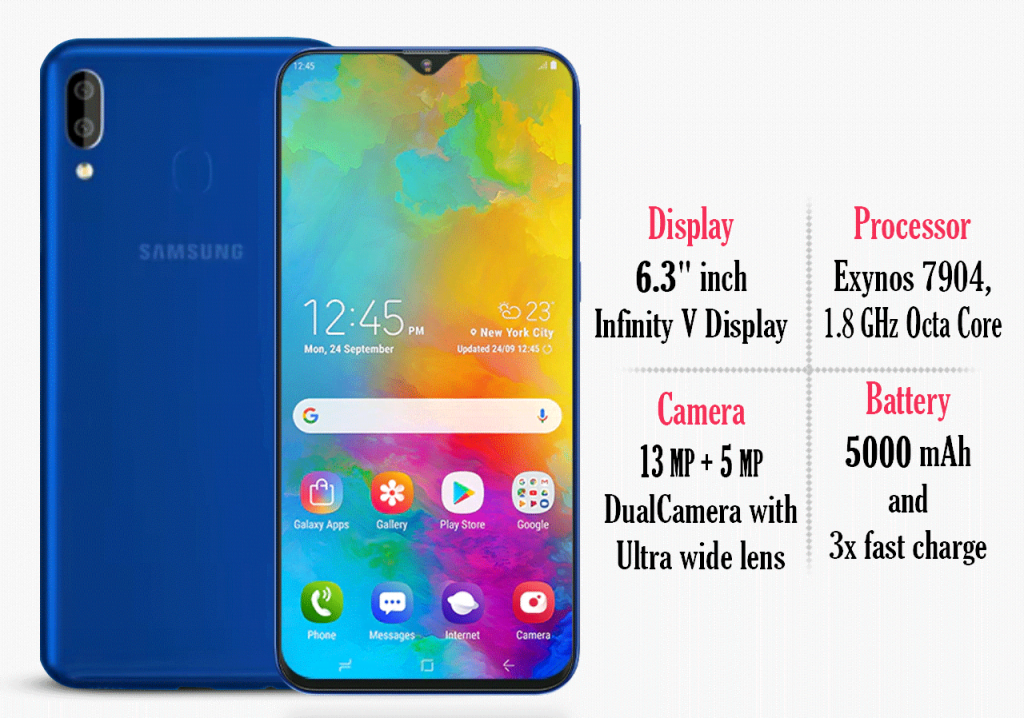 samsung m20 mobile details