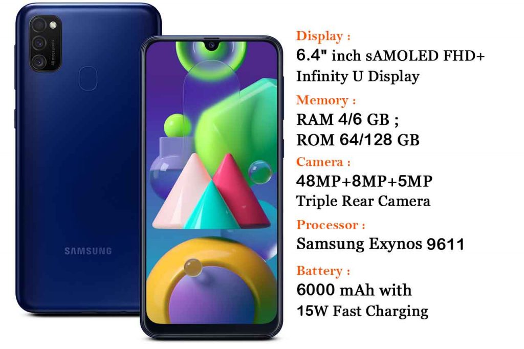 specifications of samsung galaxy m21