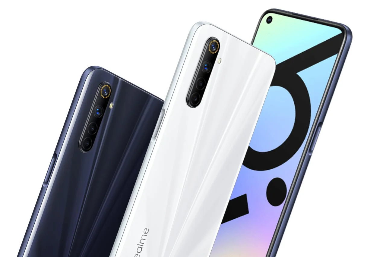 Realme 6i Images White and Black