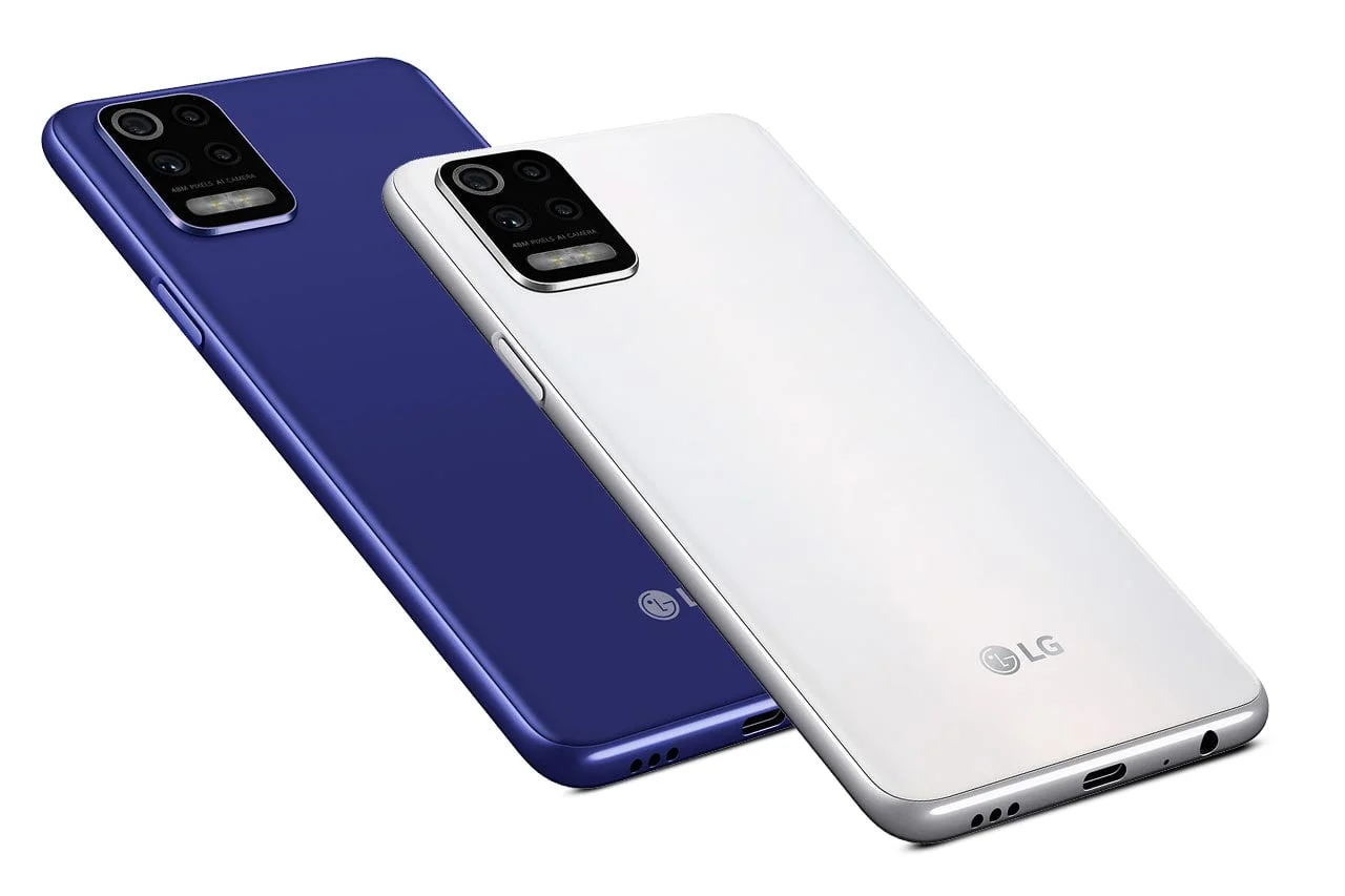 LG K52 White and Blue