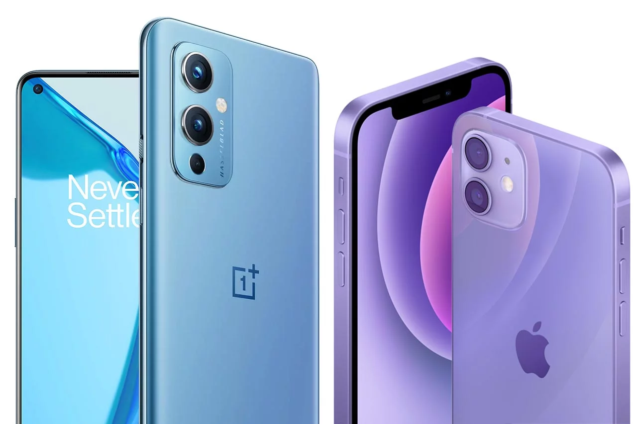 OnePlus 9 vs iPhone 12